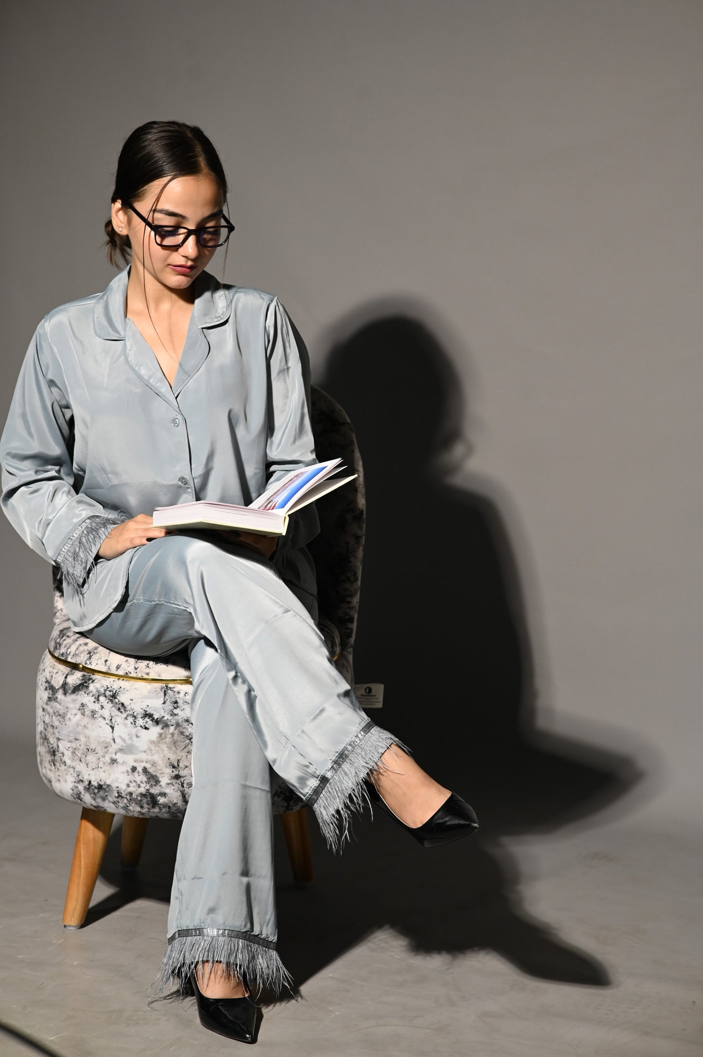 Miss Matched - Grey Fur Set