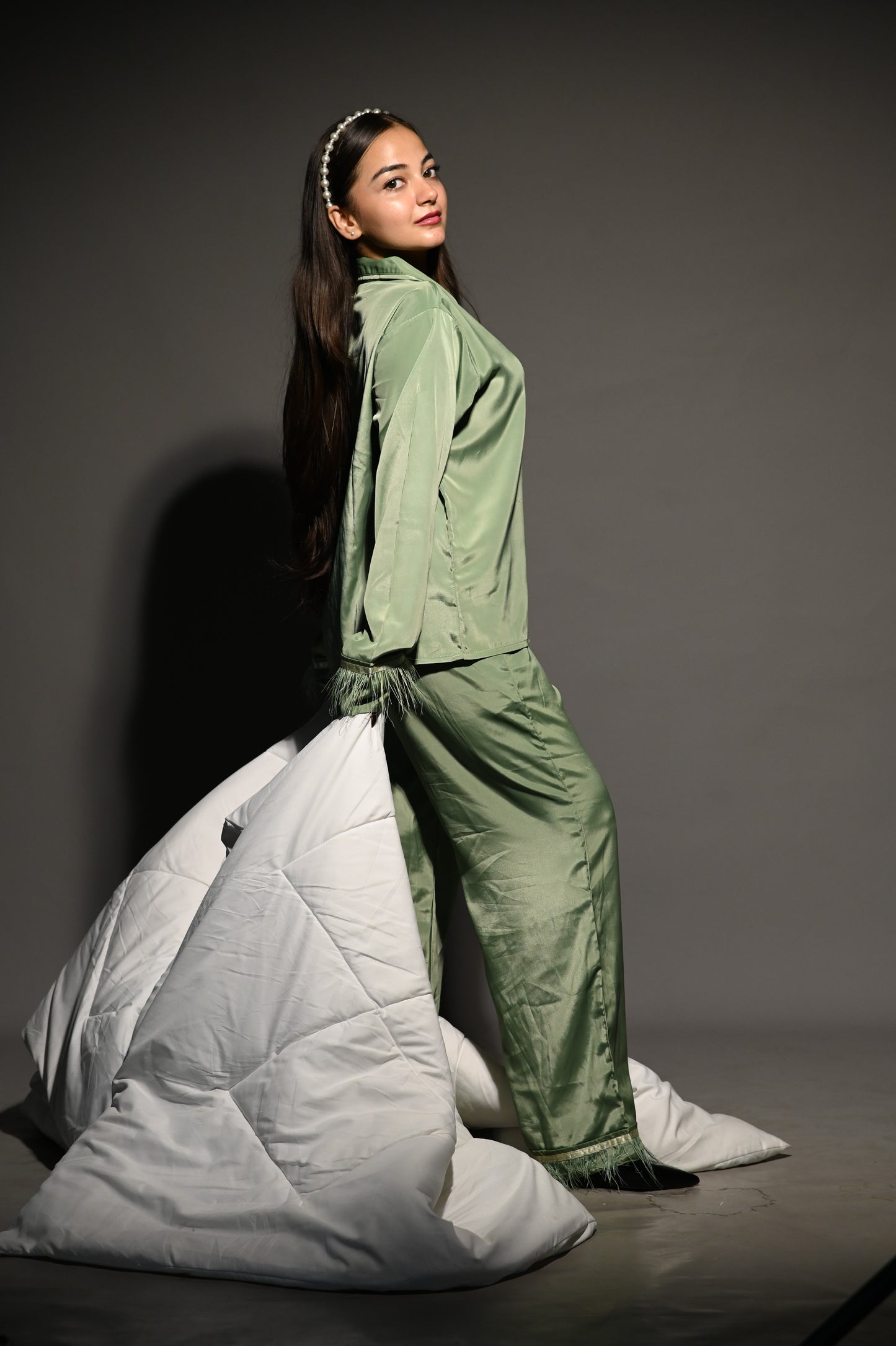 Miss Matched - Pistachio Green Fur Set