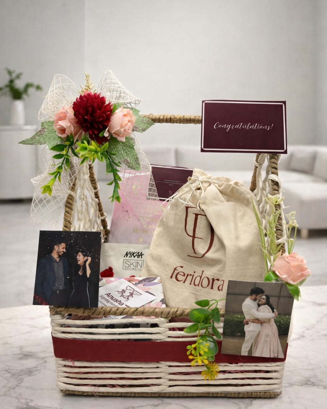 Couple Celebration Hamper – Engagement / Newlywed Gift Basket