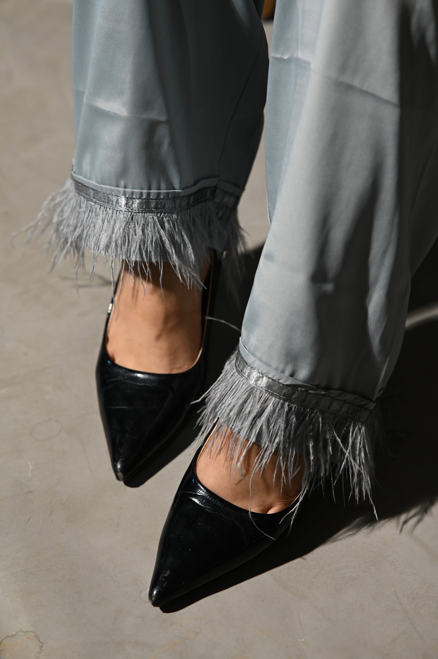 Miss Matched - Grey Fur Set