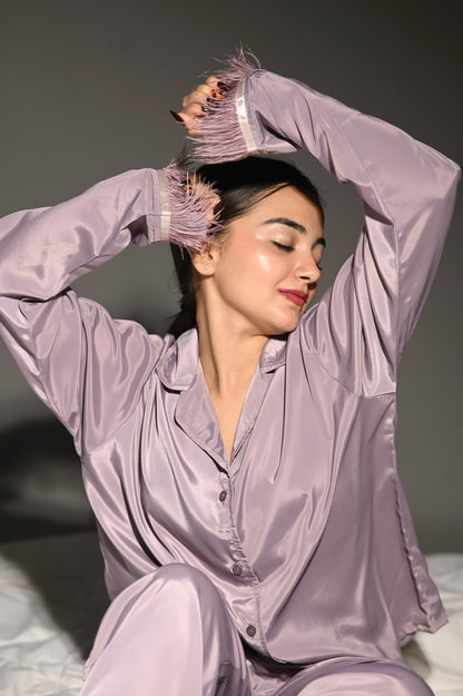 Miss Matched - Mauve Fur Set