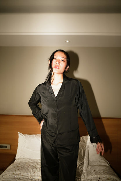 Miss Matched- Black Fur Set