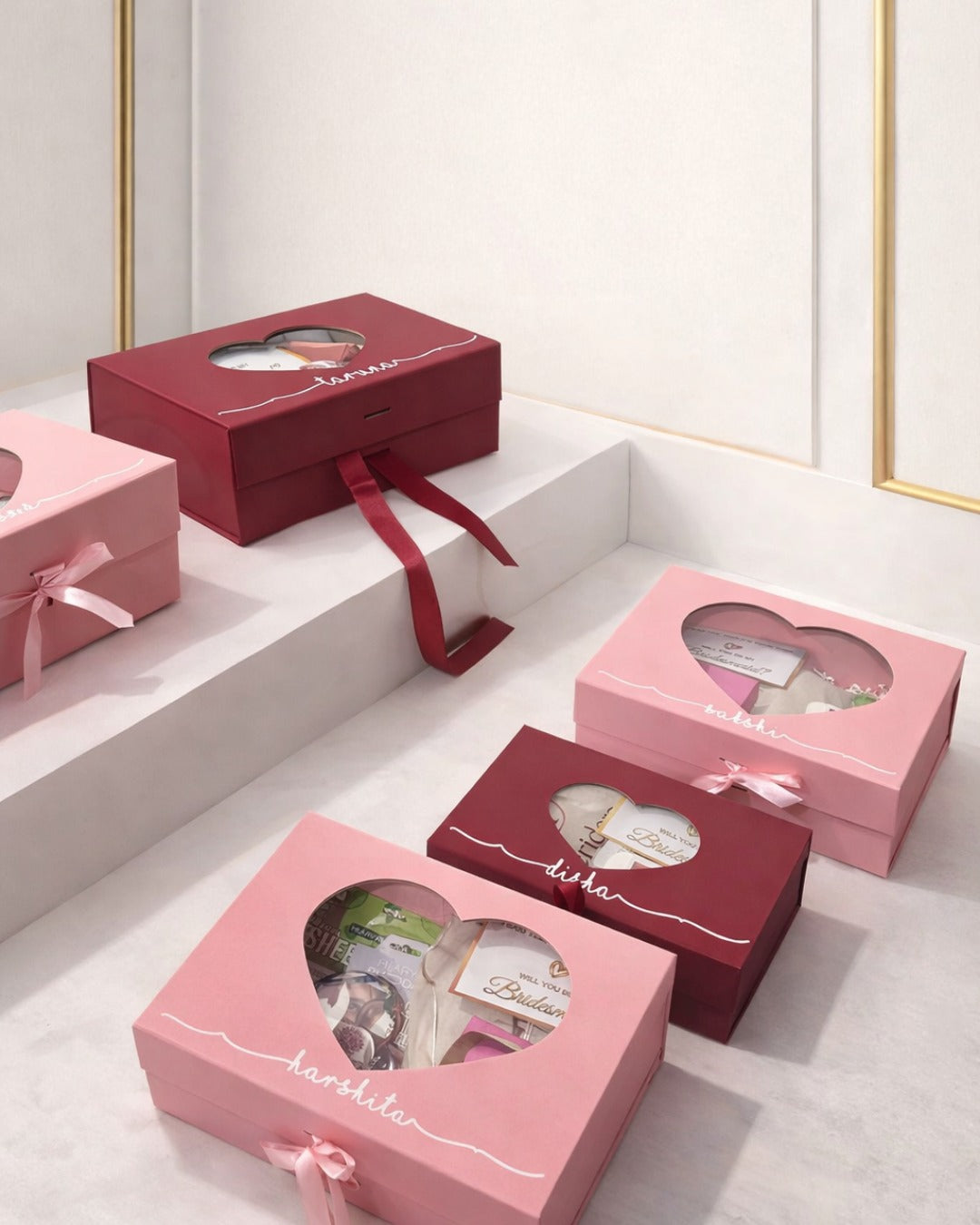 Heart Window Gift Box – Elegant Keepsake Hamper